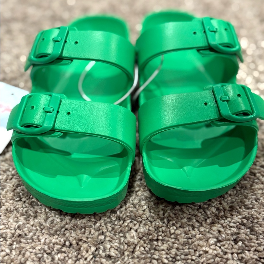 Cat & Jack Bright Green Kids Flip Flops